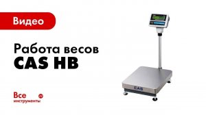 Весы CAS HB в работе