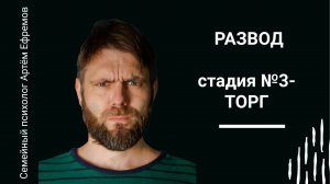 Стадии развода. Стадия №3 - ТОРГ. Семейный психолог Артём Ефремов