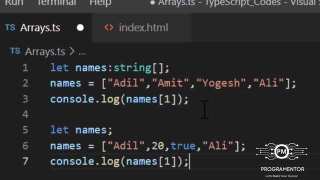 14 | TypeScript Arrays | Readonly Arrays | Array In TypeScript | TypeScript Tutorial (Hindi/Urdu)