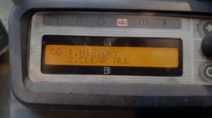 Error code history list reset Nissan Mitsubishi Caterpillar TCM Forklift