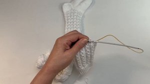 Детские гольфы спицами. Длина ступни~14cм. #вязание #knitting