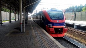 Казанское направление РЖД. Экспресс "Спутник" ЭП2Д 0104 "РЭКС" до Отдыха. Казанский вокзал - Отдых.