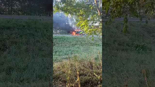 Пикап ВСУшников, попавший в засаду наших военнослужащих в Курской области.