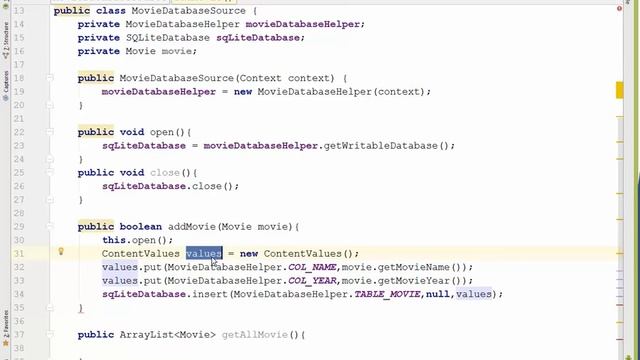 Android Basic tutorial 13 (SQLite database)  part 1
