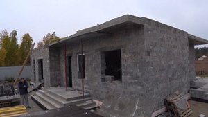 Пеноблок победил гравитацию. Демонтаж опалубки перекрытия