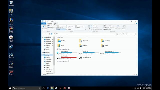 Windows 10 Change File Explorer Default View смотреть онлайн