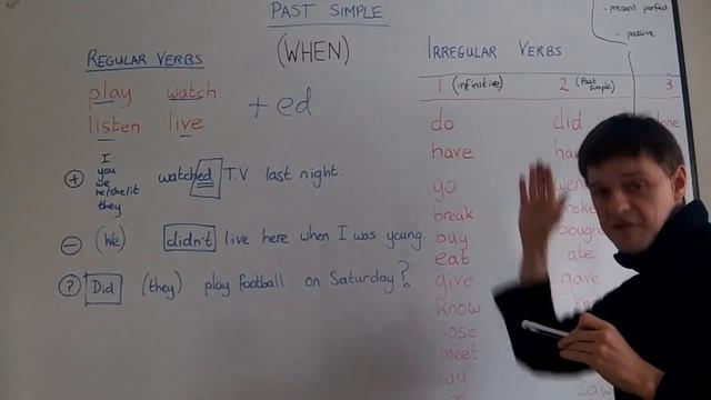 Elementary English. Lesson 2. Past simple - regular and irregular смотреть онлайн