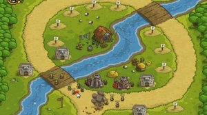 Kingdom Rush - Walkthrough - Stage Four - Twin Rivers - Campaign -