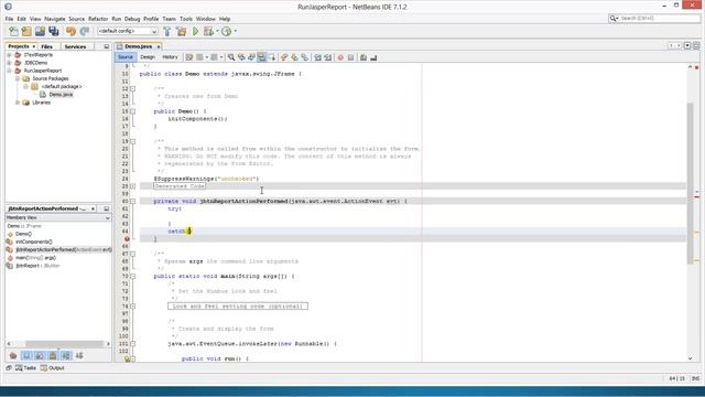 Run jasper report through java code смотреть онлайн
