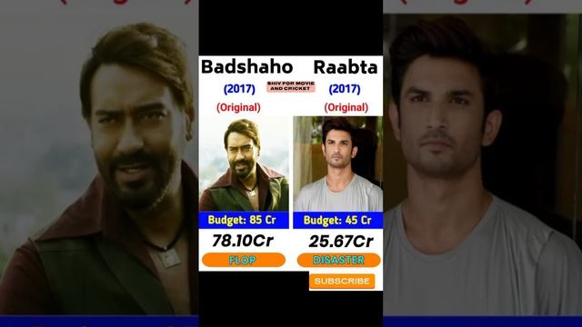 #badshaho ?#raabta  #sushantsinghrajput #ajaydevgn #bollywood #box #office collection comparision