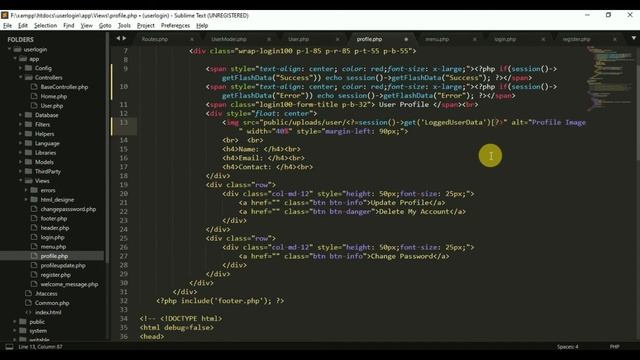 Part 3 || User Login System in CodeIgniter 4 || User Login and Logout смотреть онлайн