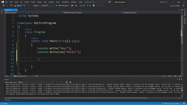 C# output ?