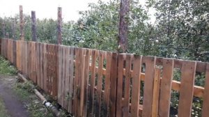 Забор из паллет