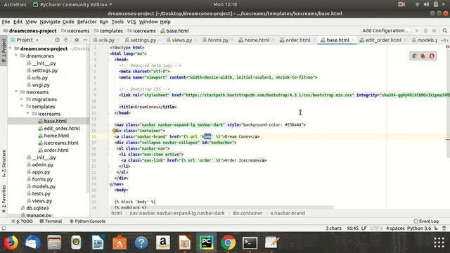 Google Cloud (DJANGO FORMS) PART 21 Navbar In Django Forms