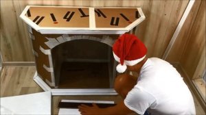 DIY КАМИН ИЗ КАРТОНА (папа может)