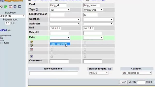 Auto Increment with MySQL in PHPMyAdmin
