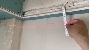 Подсветка стены : 2 слоя ГКЛ на клей.   Обшивка ригеля без каркаса.