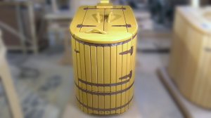 Видеообзор кедровой полулежачей фитобочки Ладья (Кондрашев)