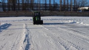 Минитрактор Синтай 244 c кабиной и отвалом