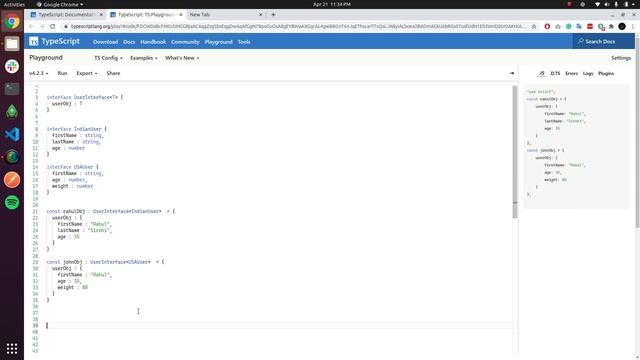 Typescript generics