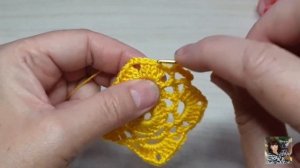 Ажурный квадрат крючком* Мастеркласс*