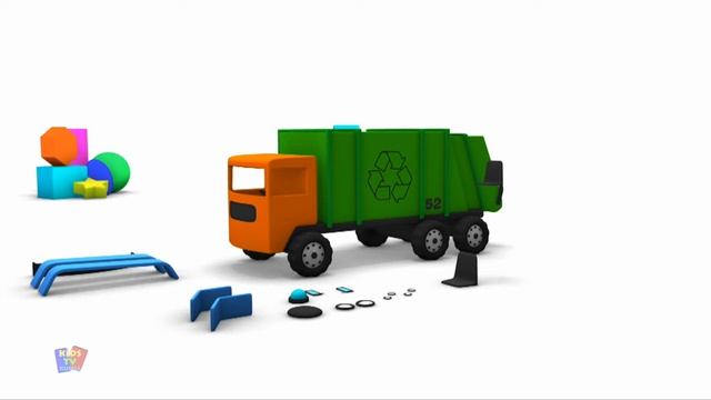 Мусоровоз 3d видео с автомобилями для детей смотреть онлайн
