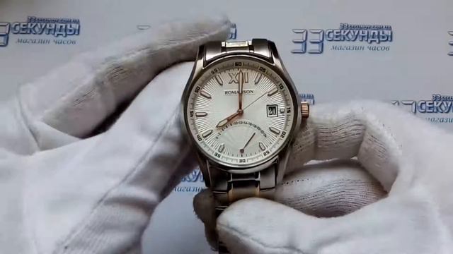 Romanson TM9248MR2T WH часы мужские кварцевые видео обзор смотреть онлайн