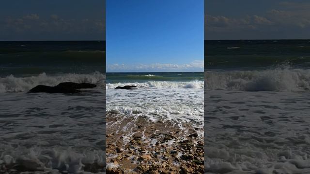 Волны 🌊 Черное море 🏝️ Пляж 🐚⛱️