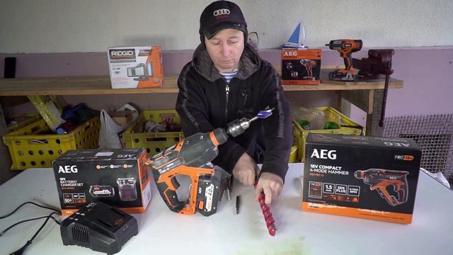 Аккумуляторный ПЕРФОРАТОР AEG BBH18C (обзор и тест).