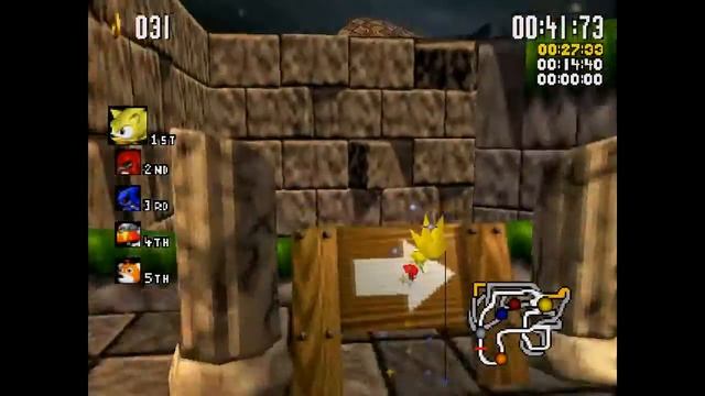 Полное прохождение Sonic R за Супер Соника смотреть онлайн