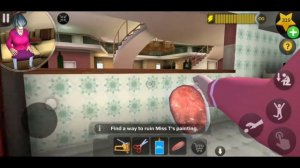 SCARY TEACHER 3D - A Flying Art [New Level - Fun In The Sun] Android - ios