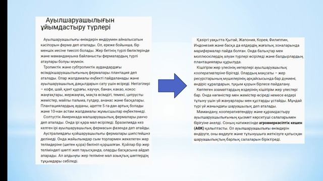 Ауылшаруашылық,  өнеркәсіп және қызмет салаларын ұйымдастыру түрлері, 8-сынып география