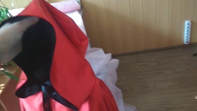 Накидка с капюшоном атласная на две стороны. смотреть онлайн