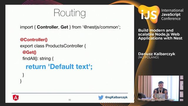 Build modern and scalable Node.js Web Applications with Nest | Dariusz Kalbarczyk