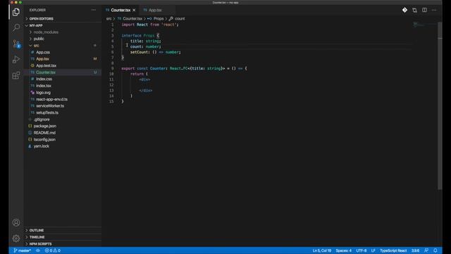 React with Typescript - simple tutorial смотреть онлайн