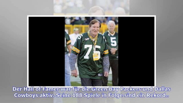 NFL: Forrest Gregg, ehemals Green Bay Packers und Dallas Cowoboys, gestorben