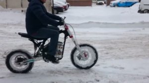 Deller electric bike. Year of development.