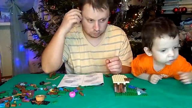 Собираем аналог Лего Майнкрафт Конструктор LELE My World 33220. Часть 1. смотреть онлайн