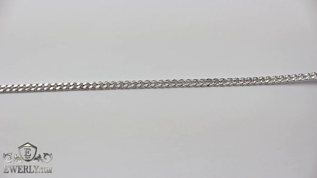 Серебряная цепочка мужская - панцирное плетение. Серебро 925 пробы.