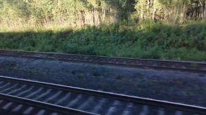 Проезжаем станцию Раменцы, Сегежский район Карелии!! Поезд №22,Питер - Мурманск, 26.08.2022г.