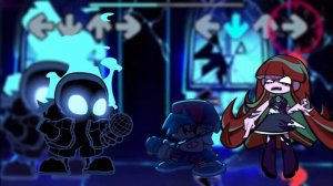 FNF Bad Time Nightmare Sans vs BF and Limu (ナイトメアサンズをBFとLimuで倒したい)