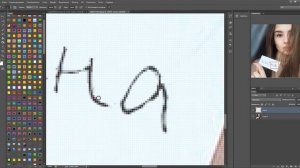 Как сделать сигну в фотошопе и стереть текст сфотографии