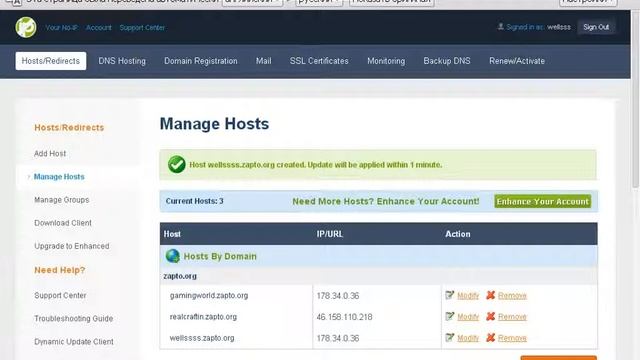 Туториал: Как сделать вечный буквенный ip в майнкрафт смотреть онлайн