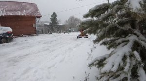 МИНИ ПОГРУЗЧИК — своими руками. Чистим снег ? минитрактор