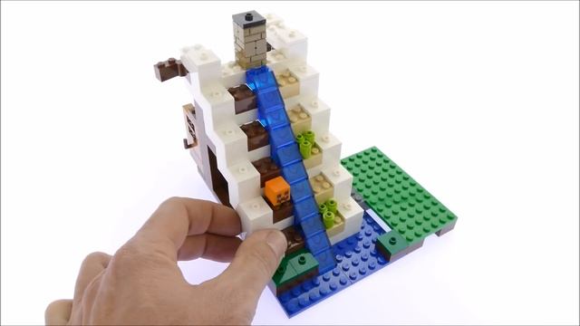 Lego Minecraft 21134 The Waterfall Base - Lego Speed Build Review смотреть онлайн