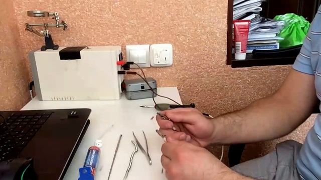 Самодельный миниатюрный паяльник за 30 мин с питанием от power bank - 5В