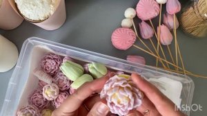 Сборка букетов из мыла | Мини-букеты из мыла | Тюльпаны и пионы