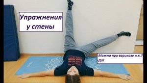 Упражнения у стены. Отлично подойдут людям, страдающим варикозным расширением н.к.