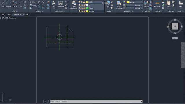 ENGR 102 Lecture 06: Layers/Linetypes, Additional Objects in AutoCAD (2024.01.29) смотреть онлайн