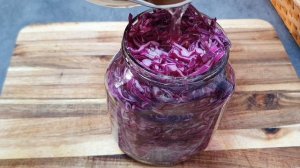 Varză roşie marinată,bună a doua zi|Маринованная краснокочанная капуста!